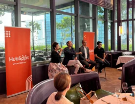 Corporate event and discussion